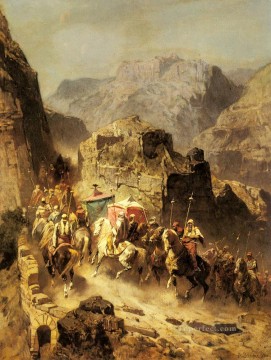 An Arab Caravan Arabian Alberto Pasini Oil Paintings